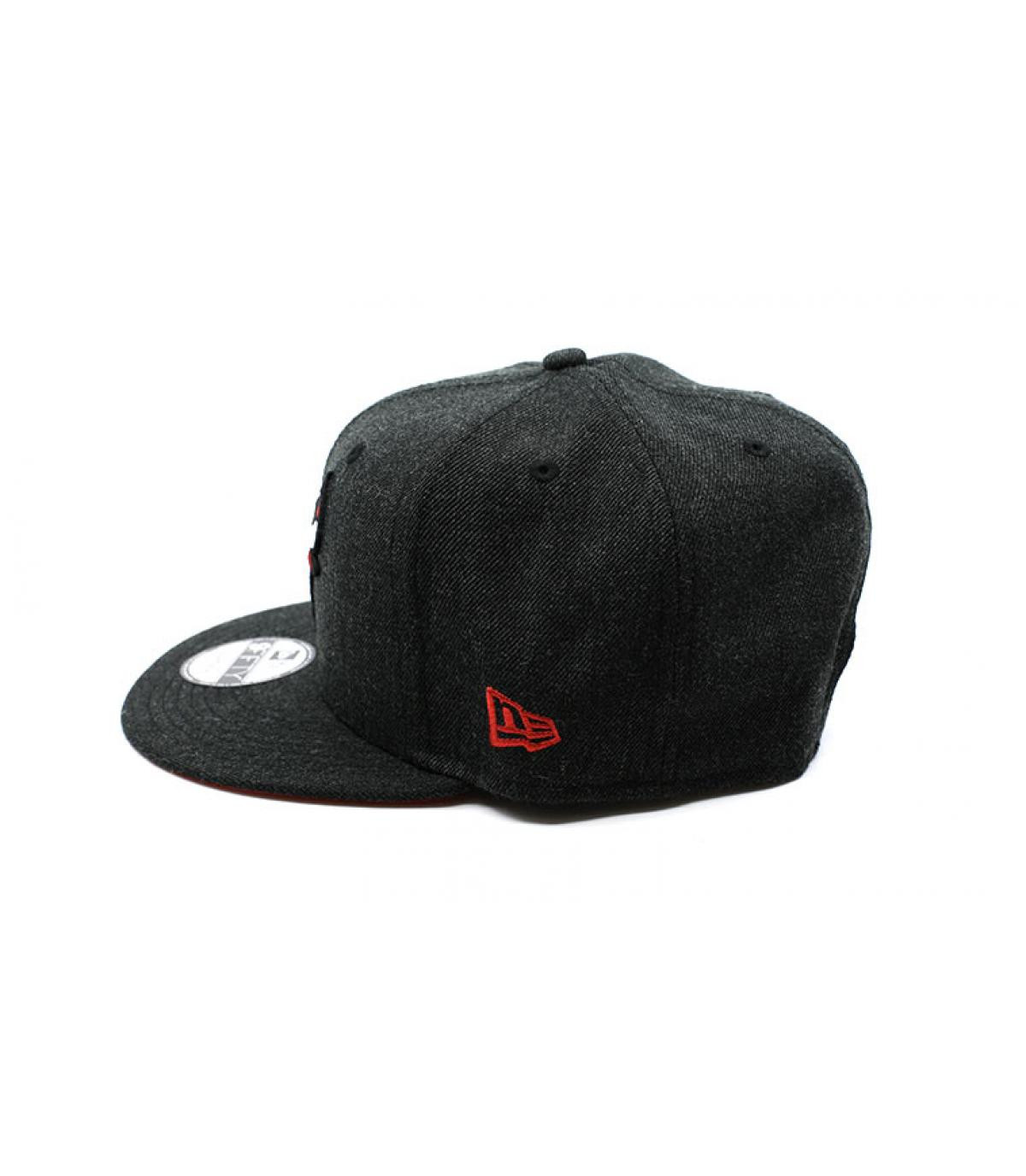 New Era snapback negro jaspeado Bulls